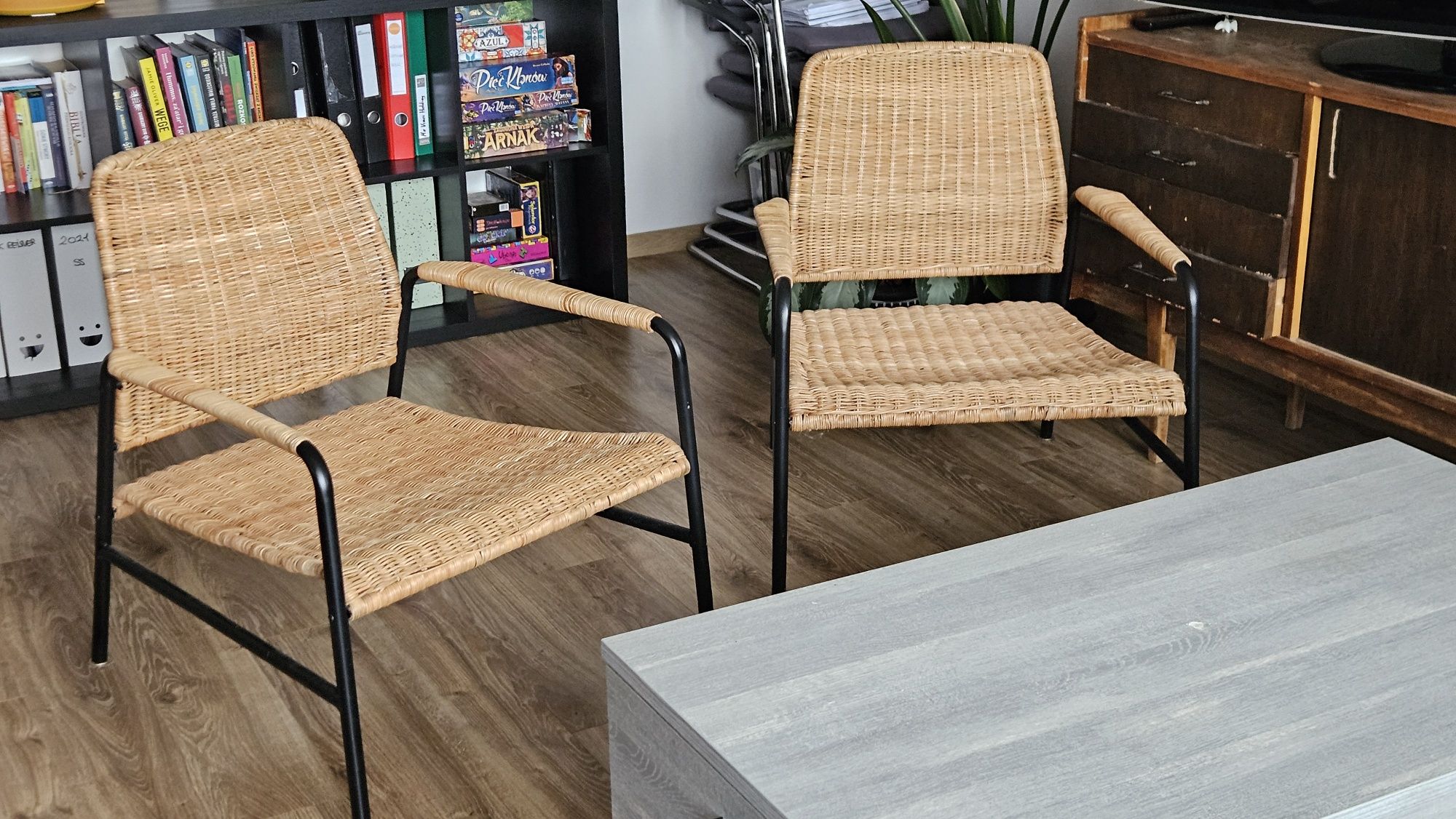IKEA ULRIKSBERG 2 fotele ratanowe stan idealny