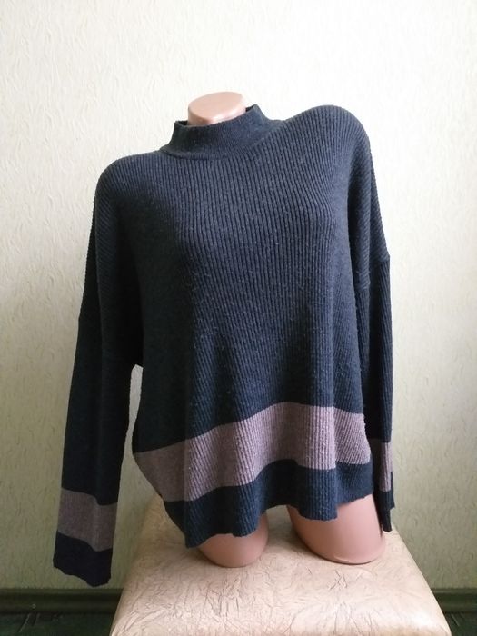 Свитер шерсть. Пуловер. Теплая туника. Пудровый, розовый, белый, мокко