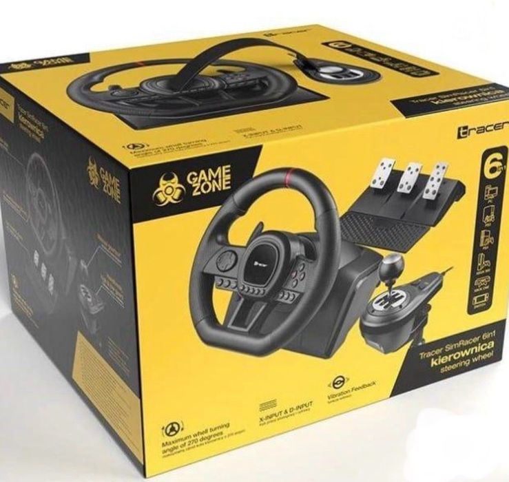 Високоякісне кермо з коробкою передач і педалями