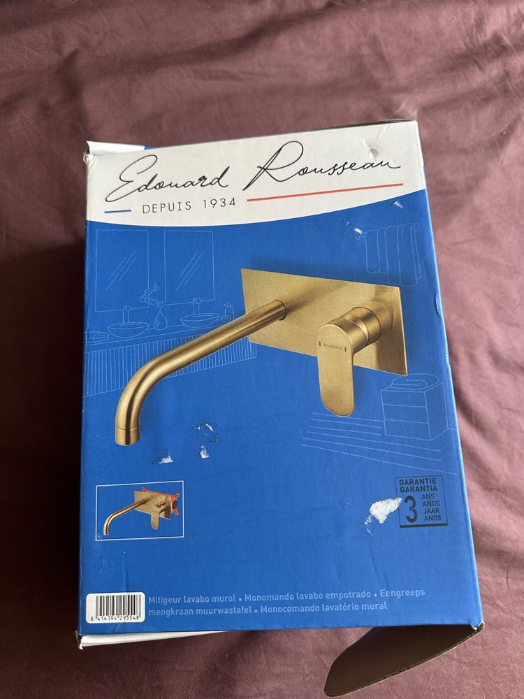Monomando lavabo empotrado