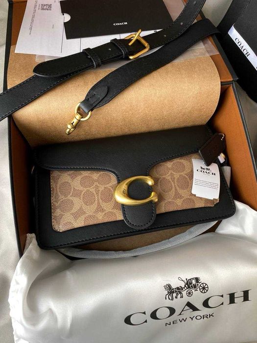 Cумочка Coach Tabby Black/Beige Premium