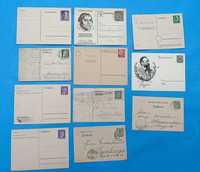 Coleção de 11 inteiros postais muito escassos do início do século XX,