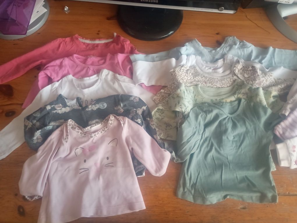 2 zł/szt Ubranka niemowlęce dziewczęce wyprawka kombinezon paczka ubra