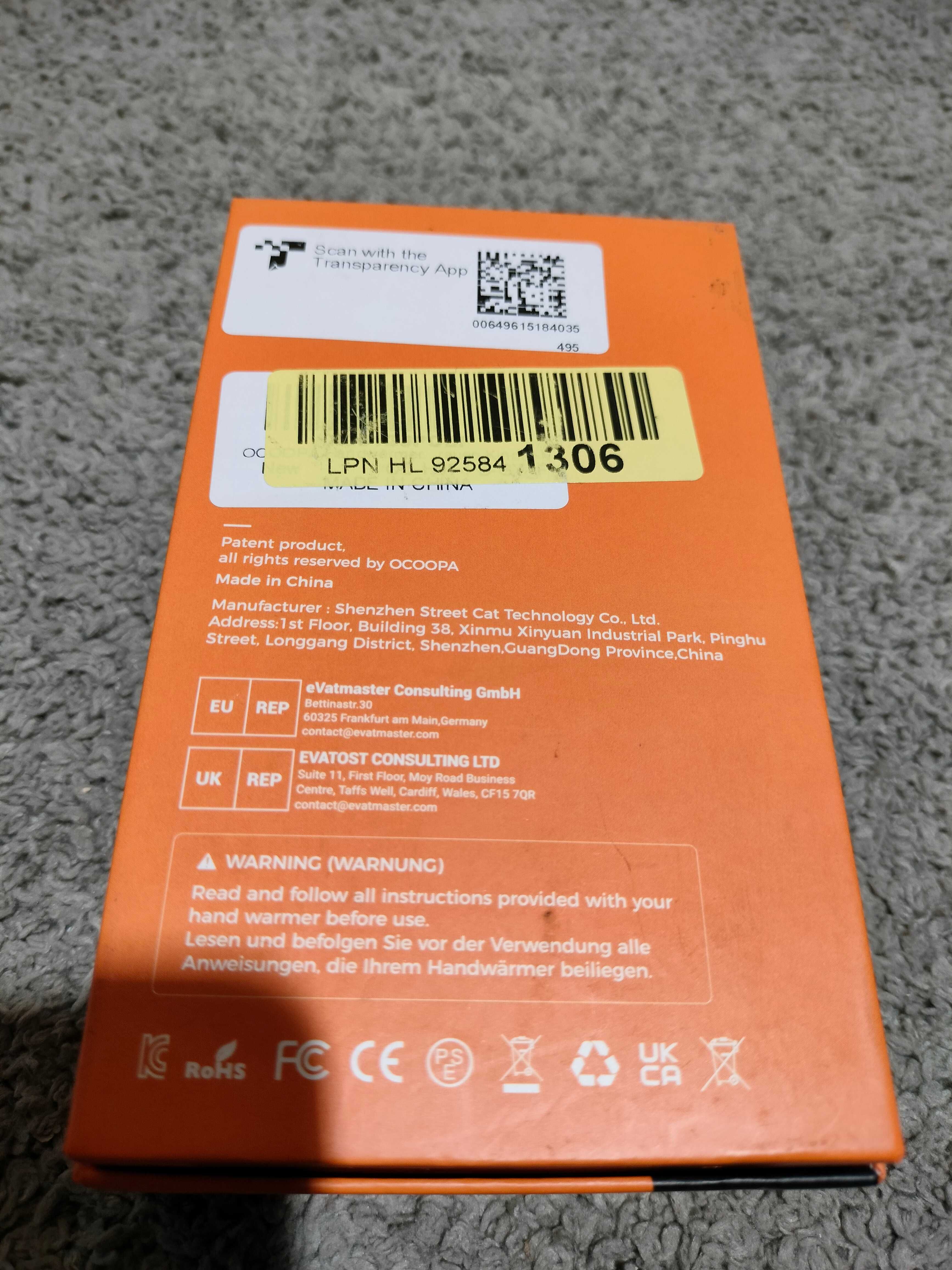 Ogrzewacz do rąk Ocoopa 10000 mAh