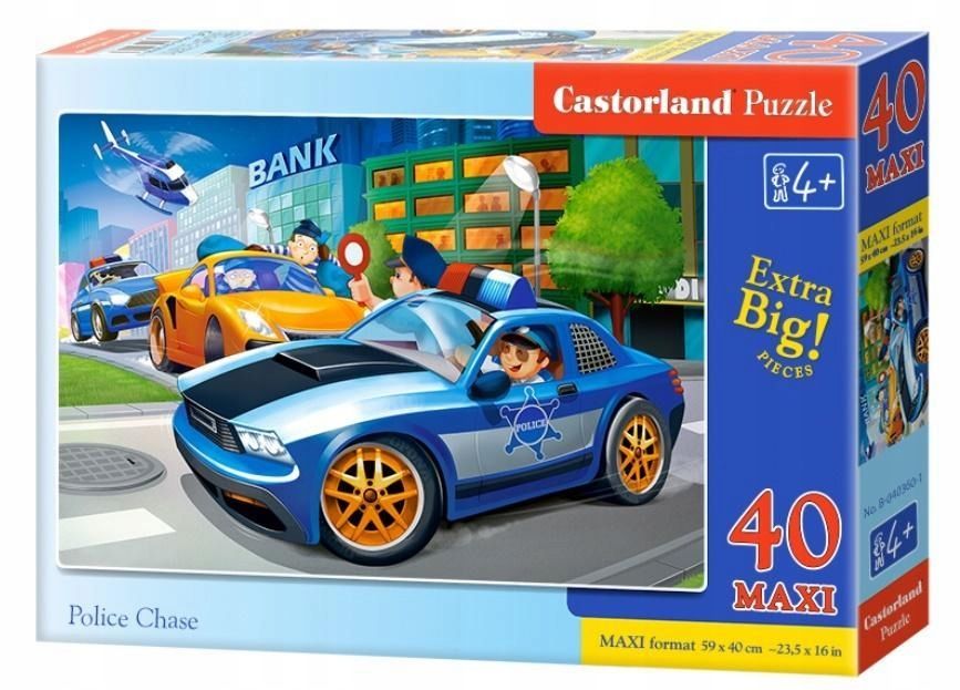 Puzzle 40 Maxi - Police Chase Castor, Castorland