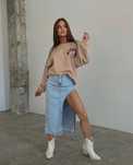 Длинная джинсовая юбка с разрезом 38 размер Турция 
New collection
Раз