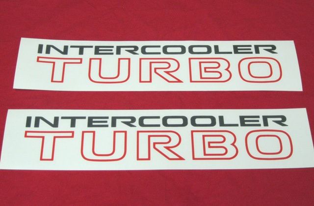 Autocolantes Jipes Mitsubishi Pajero MK1 intercooler TURBO