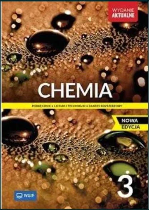 Chemia 3 Podręcznik ZR WSiP 2024 Nowa Edycja