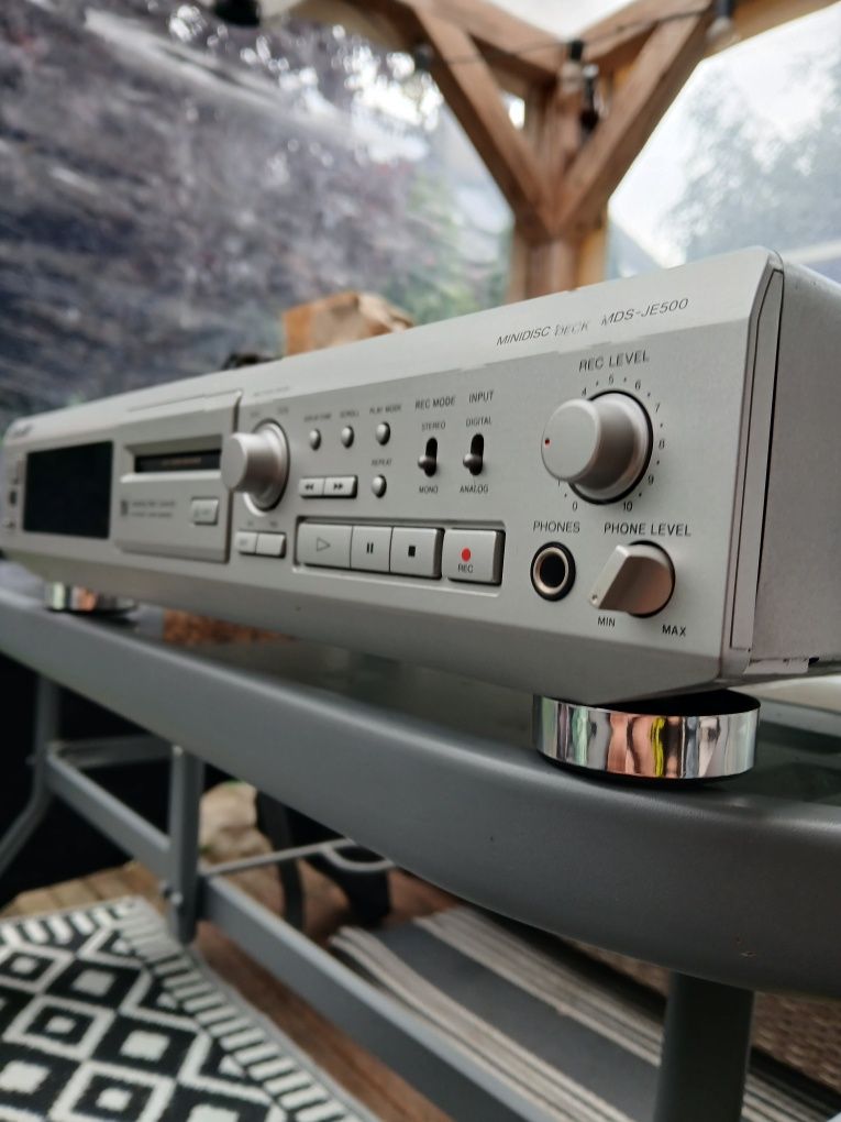 Sony odtwarzacz nagrywarka Minidisc MDS-JE500 srebrny