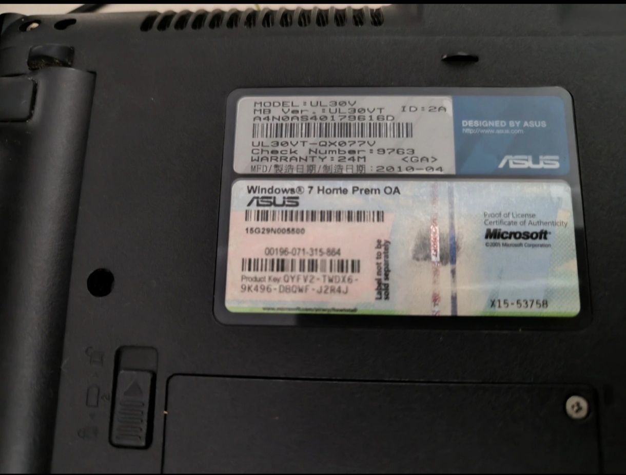 Asus 13.3 medelo UL30 V