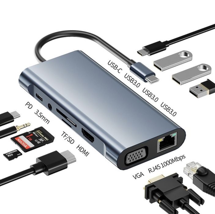 Хаб мультифункціональний USB універсальний