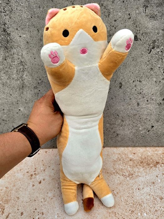 Długi pluszak maskotka Kot Kotek parówa HIT nowy