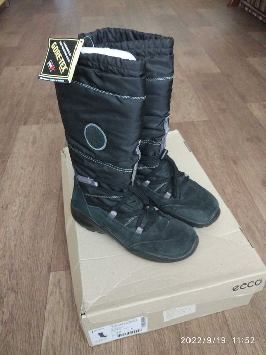 Сапоги Ecco осень-зимна женские/подростковые  38 р., стелька 24 см