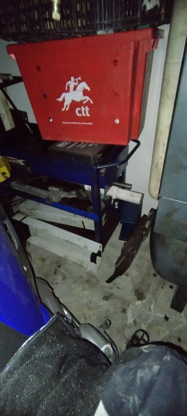 Pistola oleo com contador e com enrolador e bomba