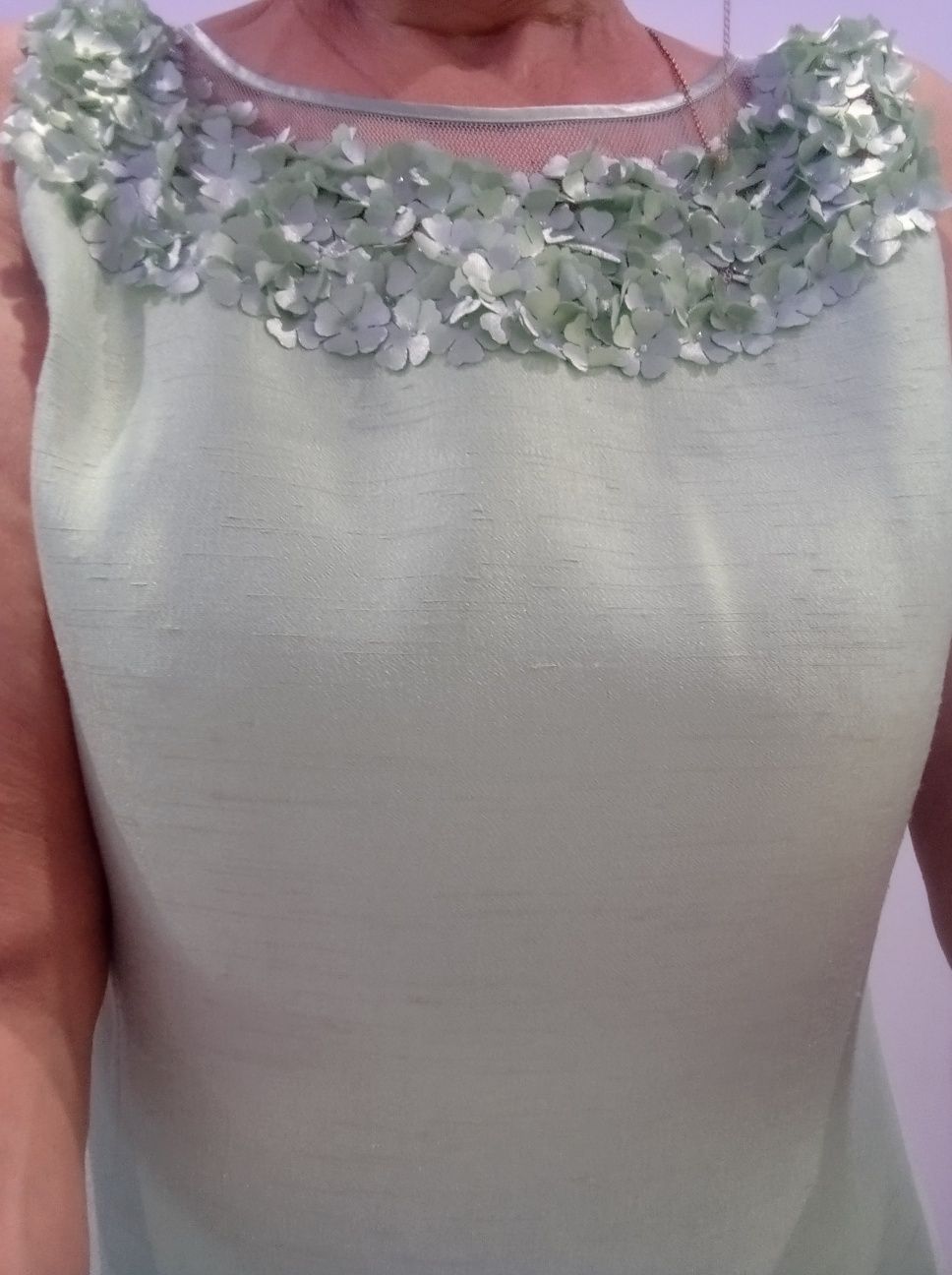 Piękna elegancka wizytowa sukienka MIDI r L Nowa z metką