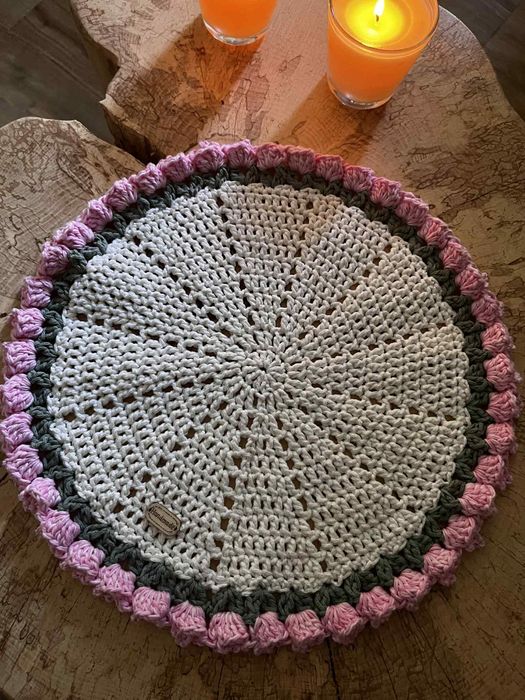 6 szydelkowych podkładek