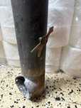 Tubo em cobre para saida de salamandra com regulacao de saida