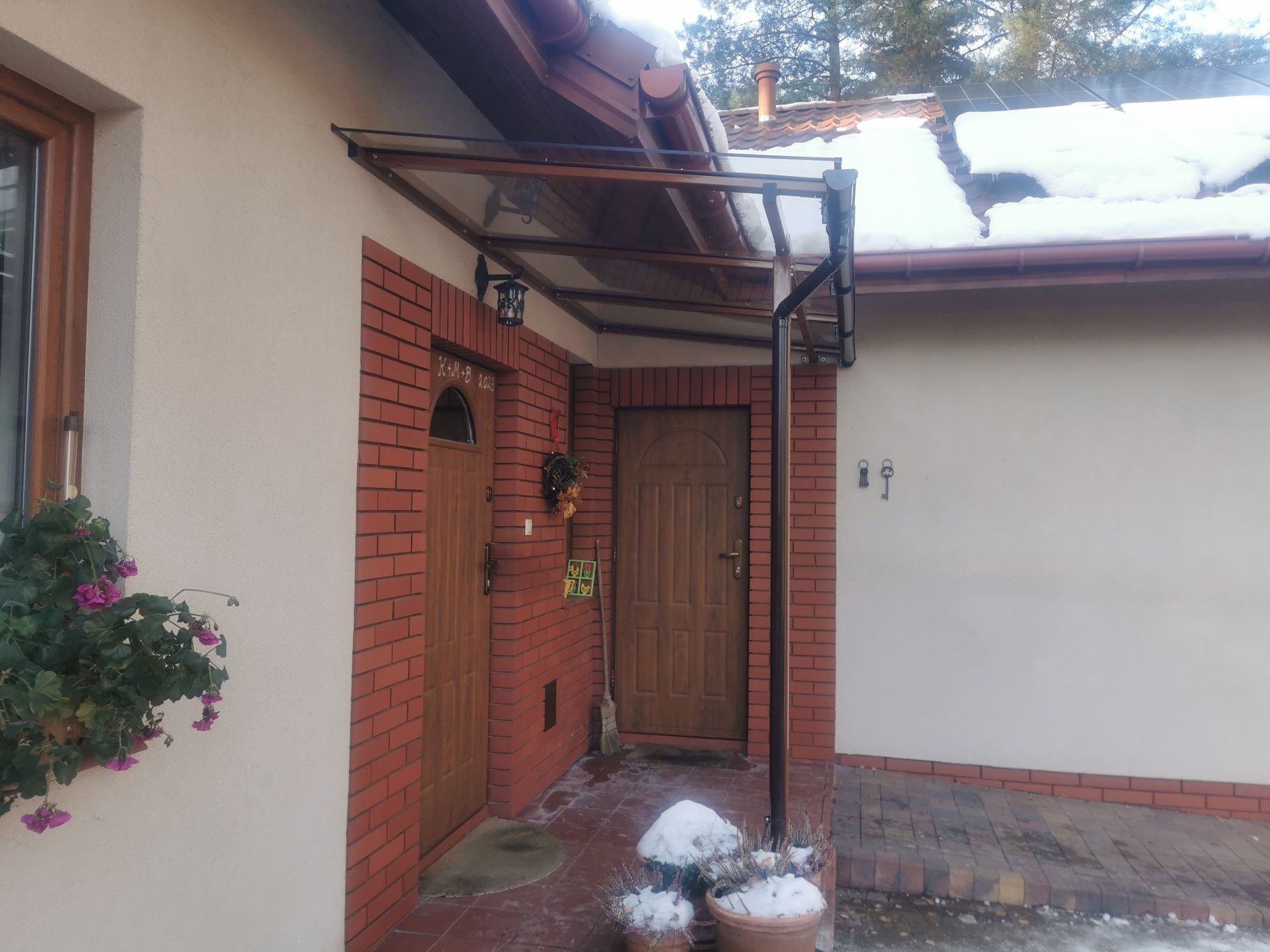 Zadaszenie zadaszenia na balkon taras Wiaty samochodowe Wiata garazowa