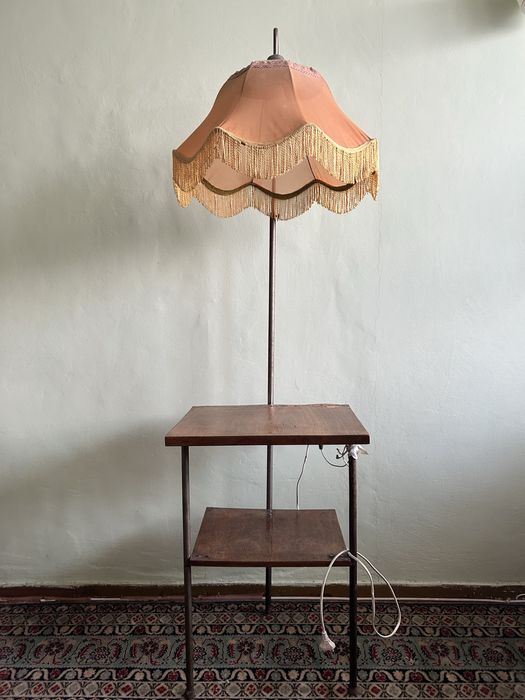 Stolik nocny lampka prl