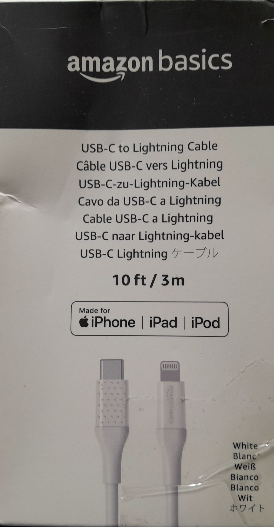 Kabel USB-C do iPhone iPad iPod długość 3 metry