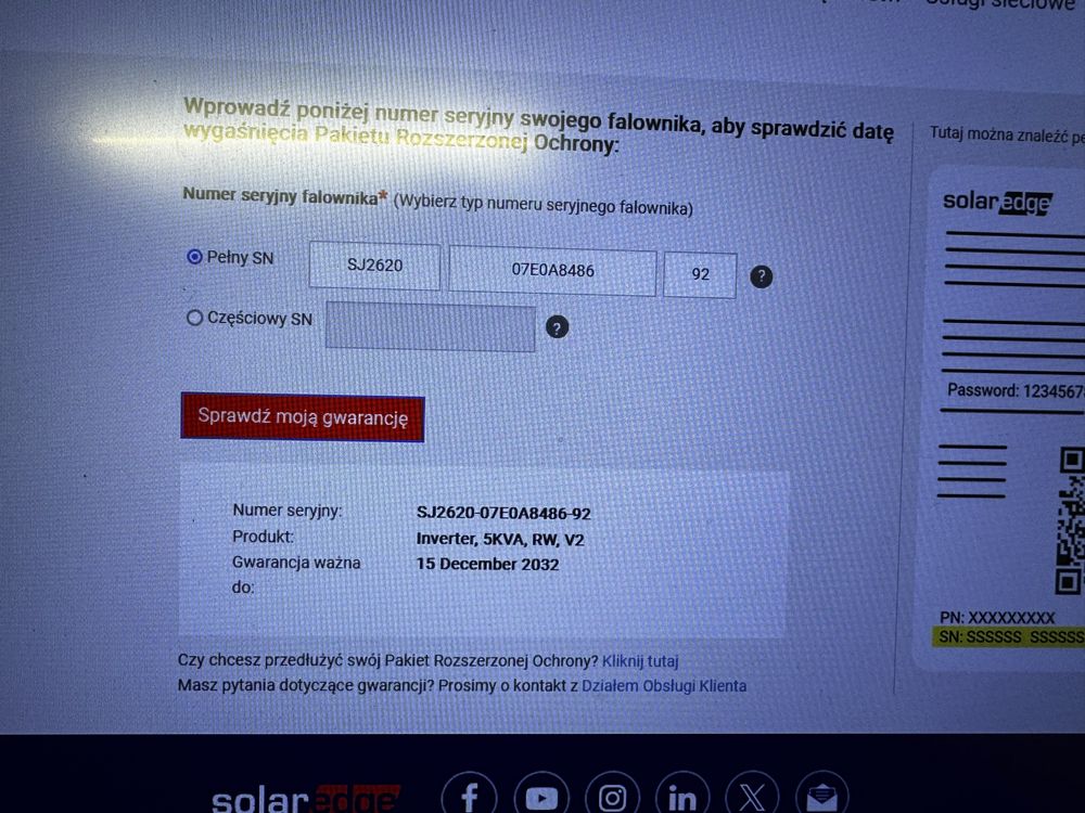 SolarEdge SE3K SE4K SE5K  falownik fotowoltaiczny inwerter