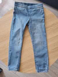Spodnie dla dziewczynki, dżinsowe legginsy 104
