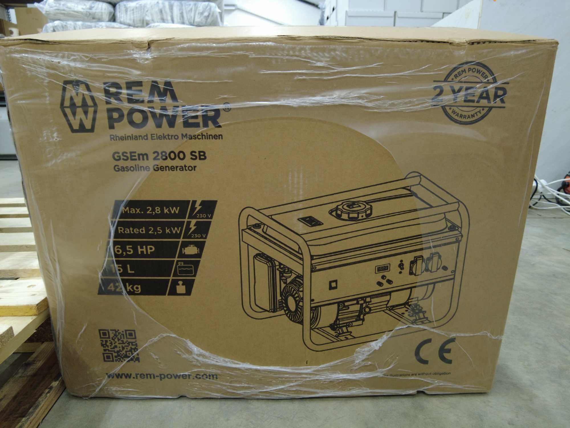 Генератор 2,8 квт Rem Power gsem 2800 sb