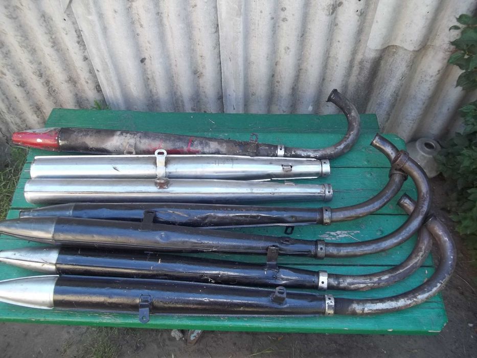 Вихлопні труби мотоциклів К750,Іж49,Іж56,М72,дирчик,В902,Гауя