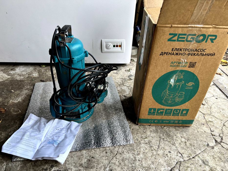 Насос Дренажно-фекальный с ножом Zegor AQD1100DF
