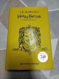 Livro Harry Potter e a Pedra Filosofal - 20 Anos - Casa Hufflepuff