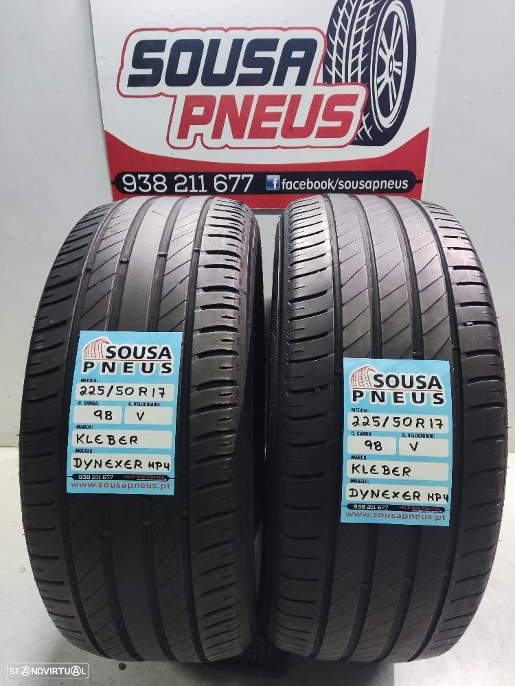 2 pneus semi novos 225-50r17 kleber - oferta dos portes 110 EUROS