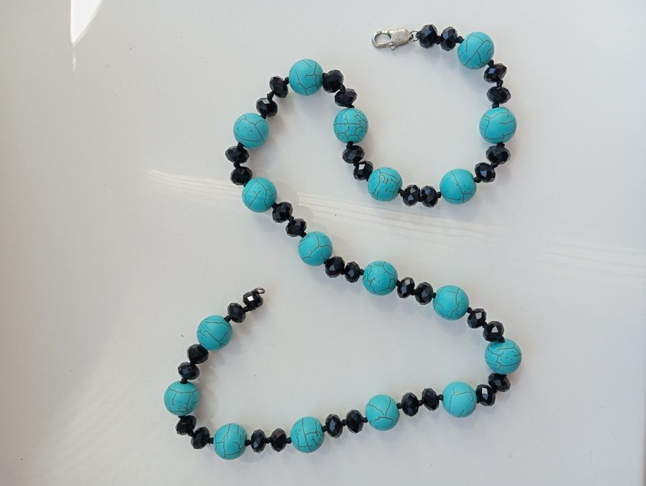 Буси ожерельє з бірюзою
