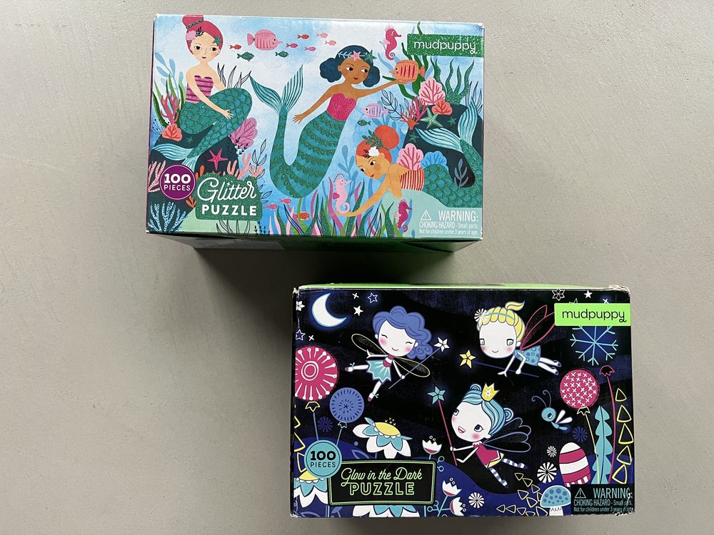Zestaw puzzli Mudpuppy, 5+, puzzle świecące w nocy