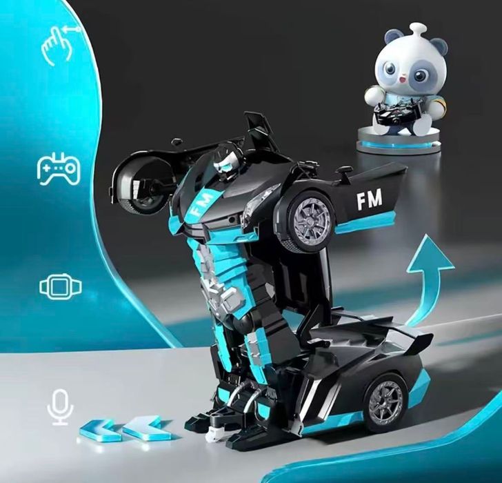 Auto robot transformacja  sterowany dla chłopca