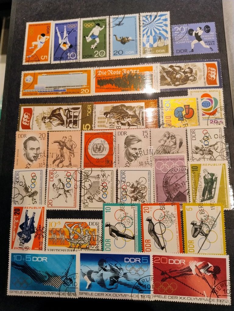 Znaczki Niemcy,Ddr.Możliwa zamiana na srebrną monetę