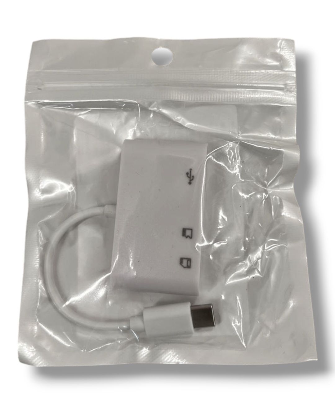 ADAPTER HUB czytnik kart microSD SD TF 3w1 USB USBC OTG smartfon table