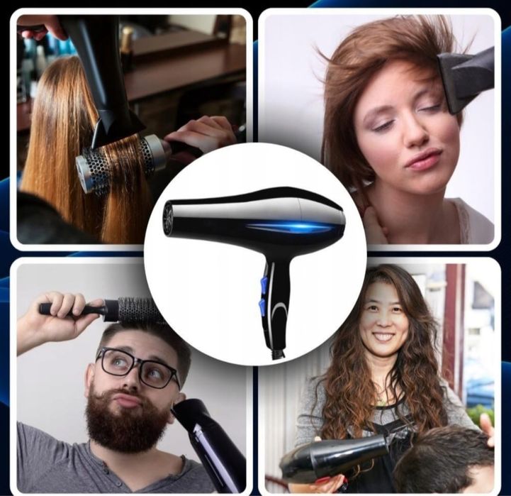 Suszarka z jonizacją do włosów dyfuzor mocna PRO 2w1 koncentrator