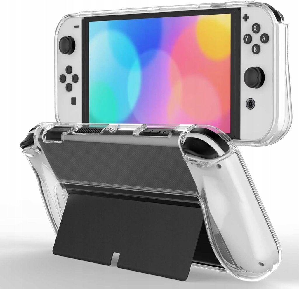 Etui Pokrowiec Case Do Nintendo Switch OLED Przezroczyste