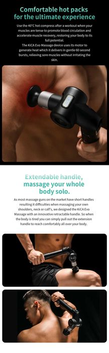 Масажний пістолет KiCA Evo Massage Gun | Топовий, 3200, 12mm
