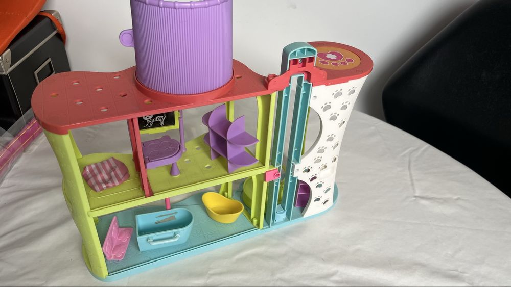Clínica veterinária Polly Pocket + acessórios originais