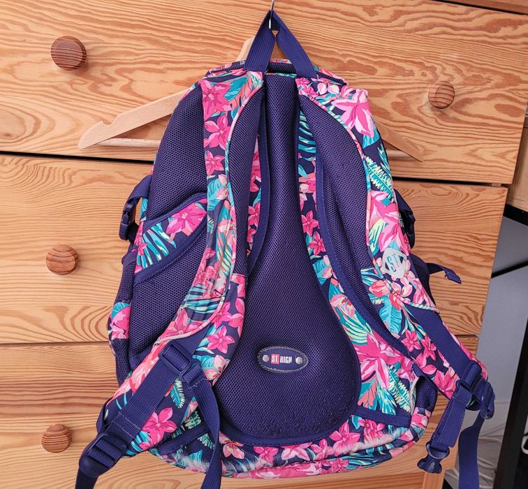 Plecak St.Right szkolny młodzieżowy Flower Power