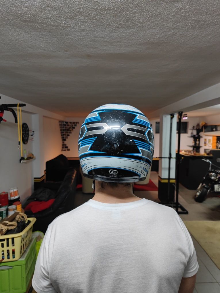 Cacete azul mds motocross