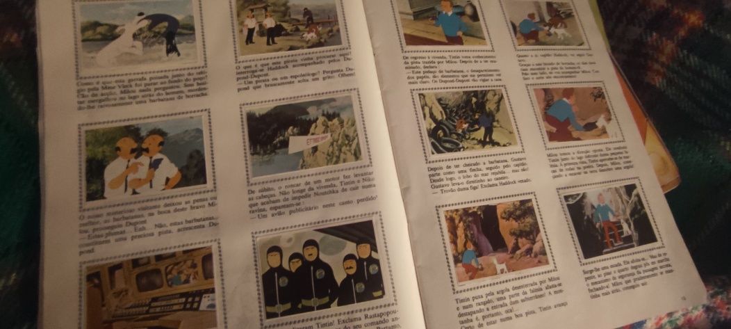 Cadernetas cromos autocolantes anos 80 e 90 futebol infantil tintin