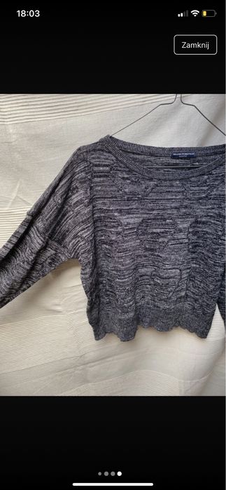 szary sweterek oversize