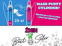 napełnienie / nabicie butli / gaz CO2 / wymiana