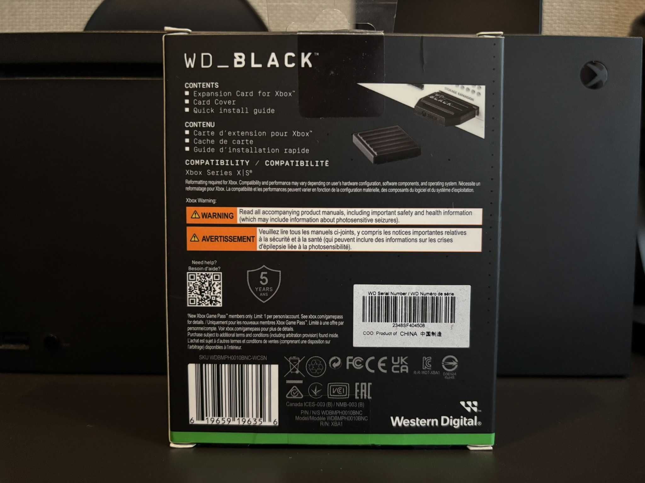 Western Digital Black C50 - Expansion Card - 1TB for Xbox Series X|S