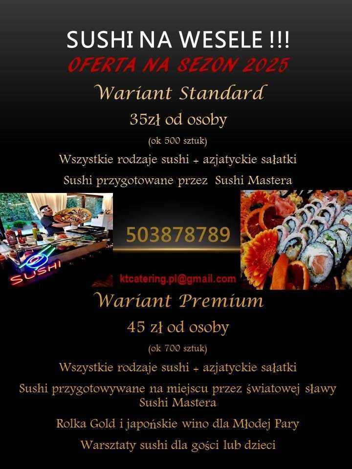 sushi na wesele, live sushi , event sushi, warsztaty sushi dla dzieci