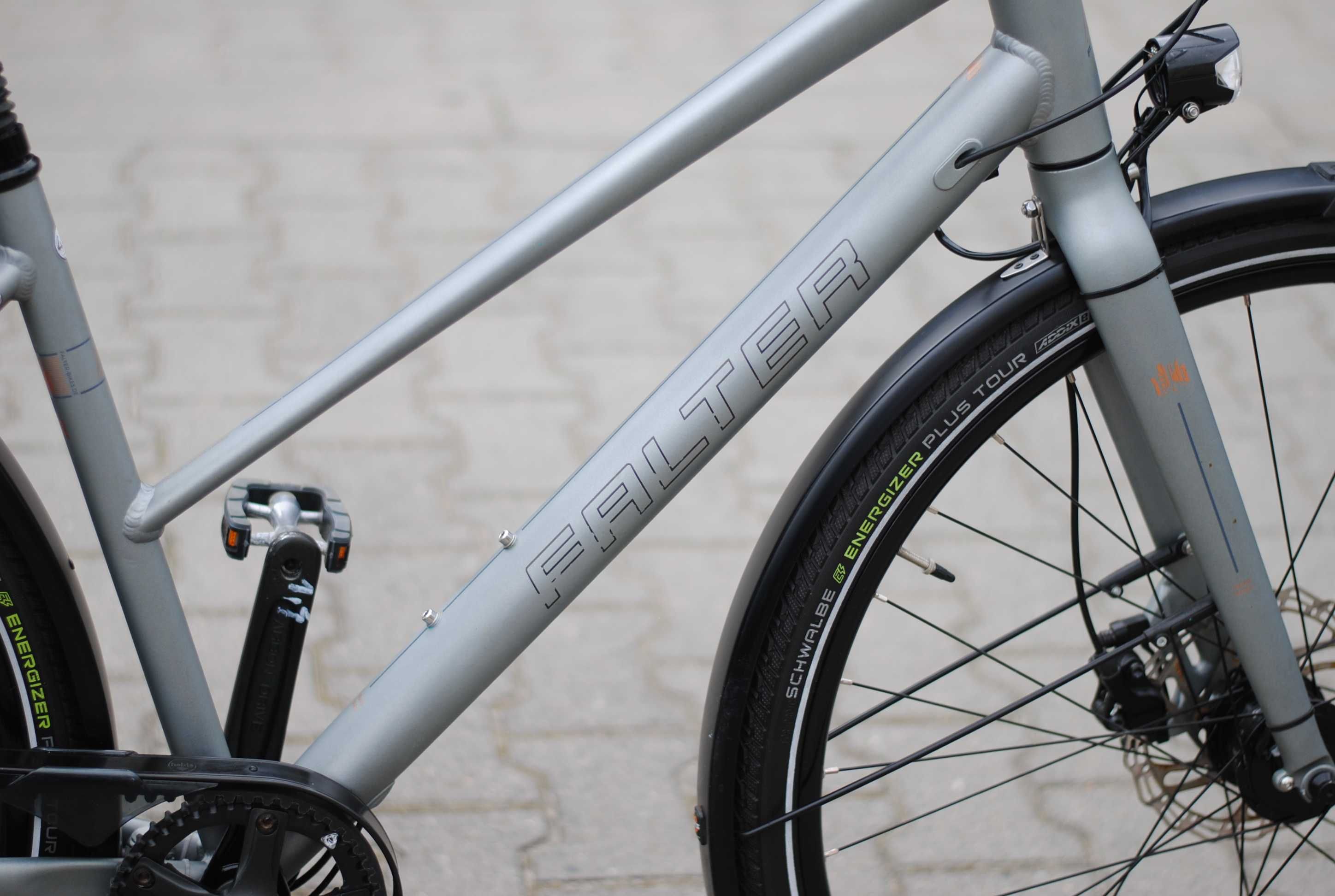 Miejski rower Falter na pasku, shimano nexus 8, hydraulika tarcze
