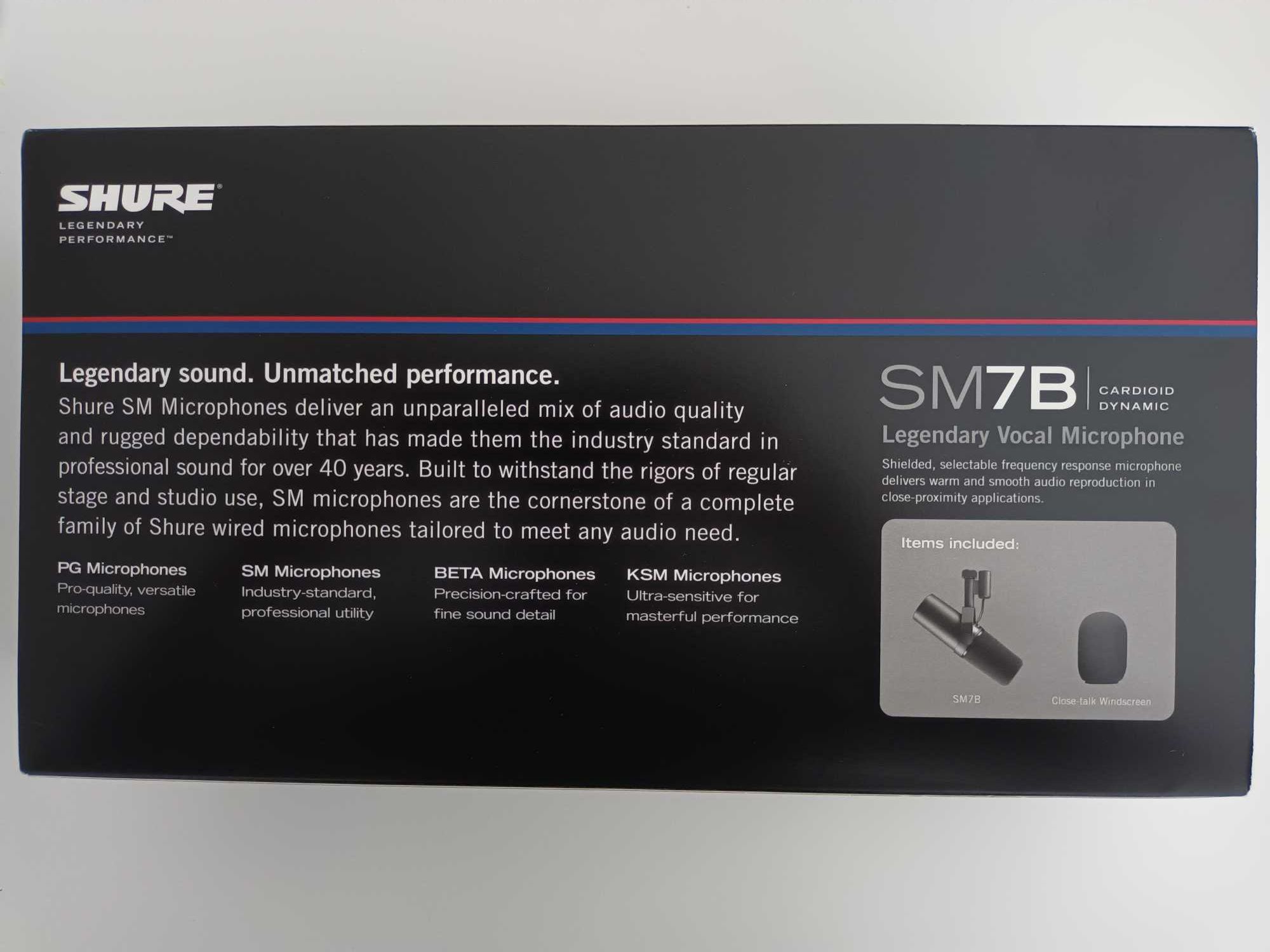 Microfone Shure SM7B + Fethead NOVOS COM GARANTIA