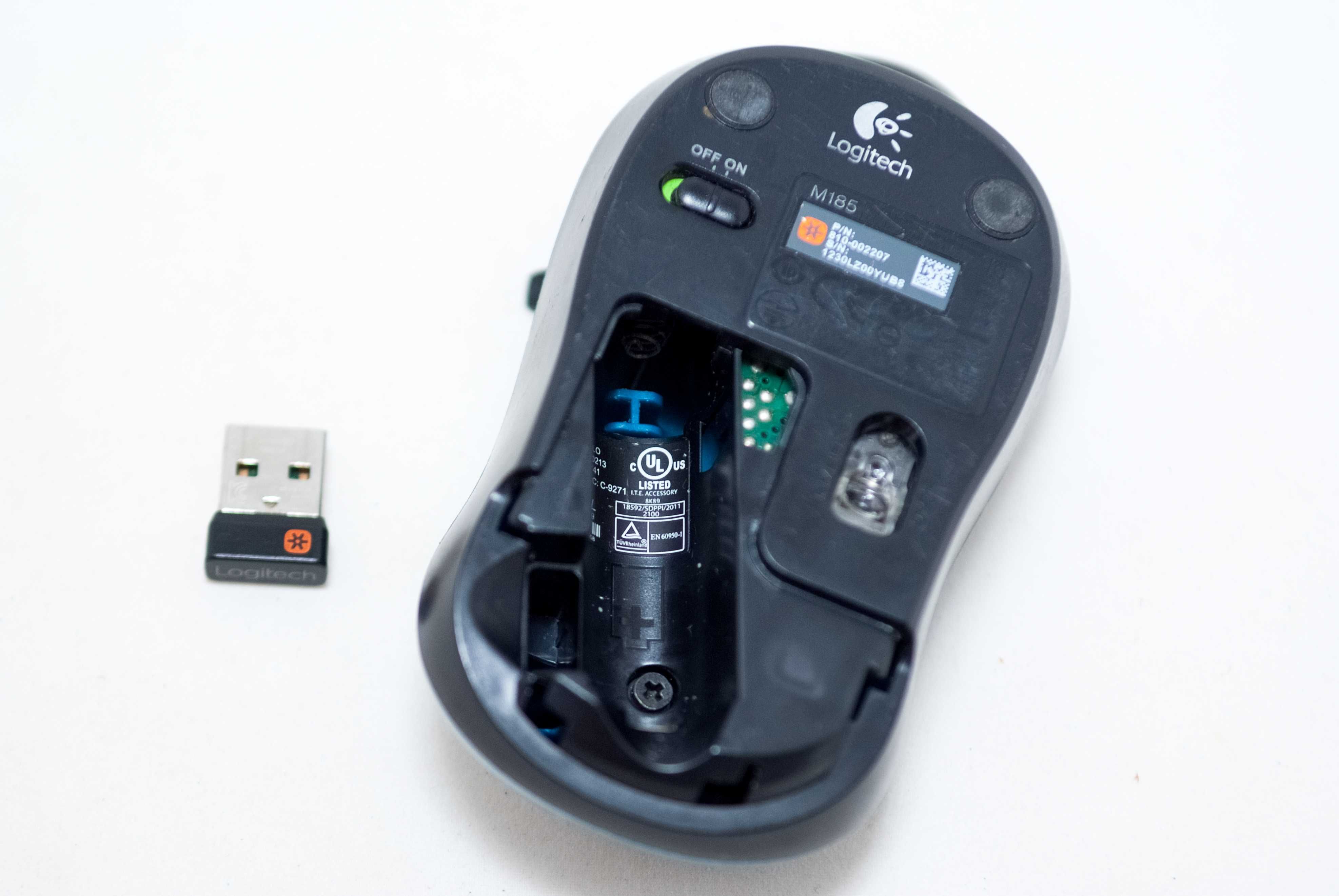 мыши Logitech M185 с Unifying и без а так же Rapoo